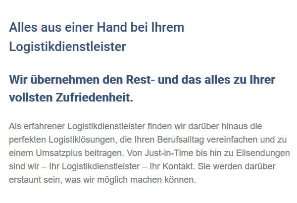 Eilsendungen aus  Zimmern (Rottweil)