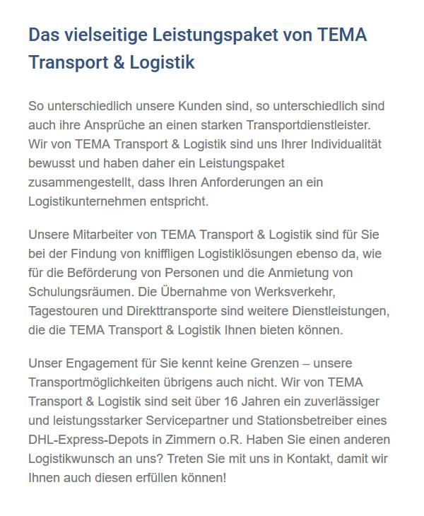 Transportdienstleister
